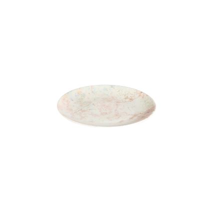 Zestaw obiadowy 24 szt. różowy/beżowy/porcelana