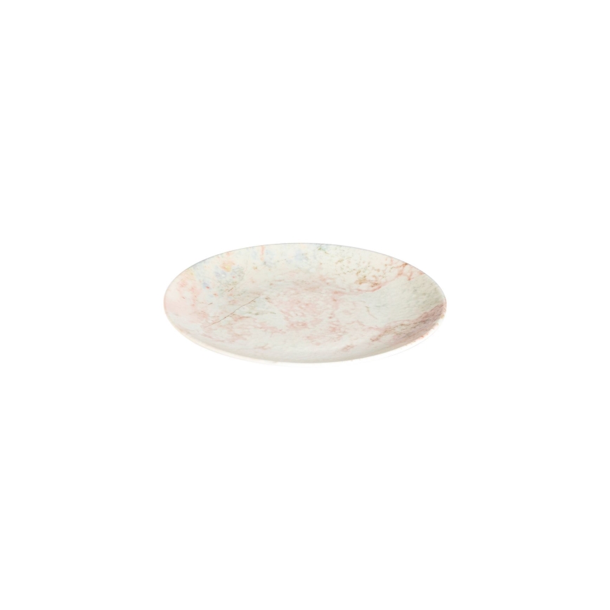 Zestaw obiadowy 24 szt. różowy/beżowy/porcelana