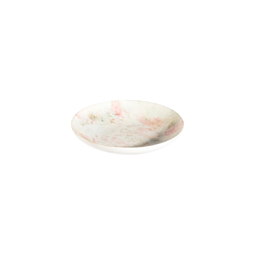 Zestaw obiadowy 24 szt. różowy/beżowy/porcelana