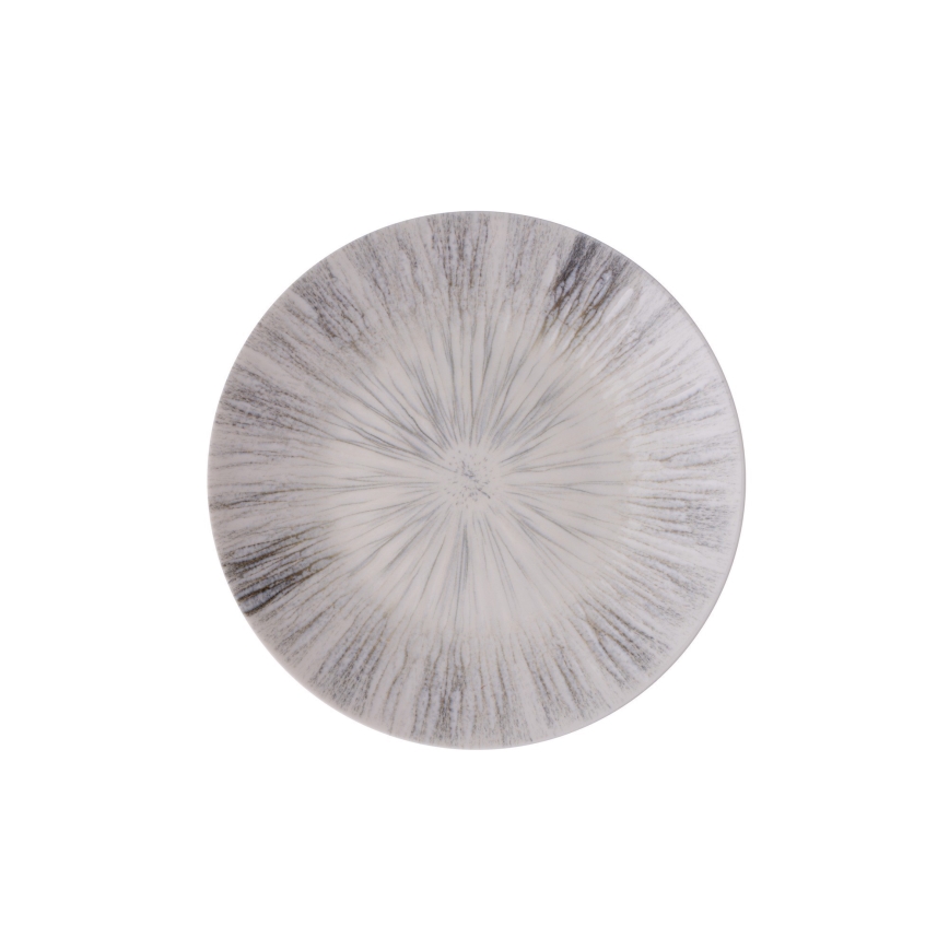 Zestaw obiadowy 24 szt. szary/porcelana