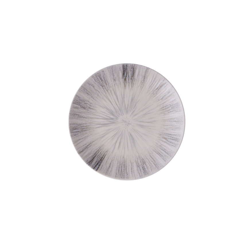 Zestaw obiadowy 24 szt. szary/porcelana