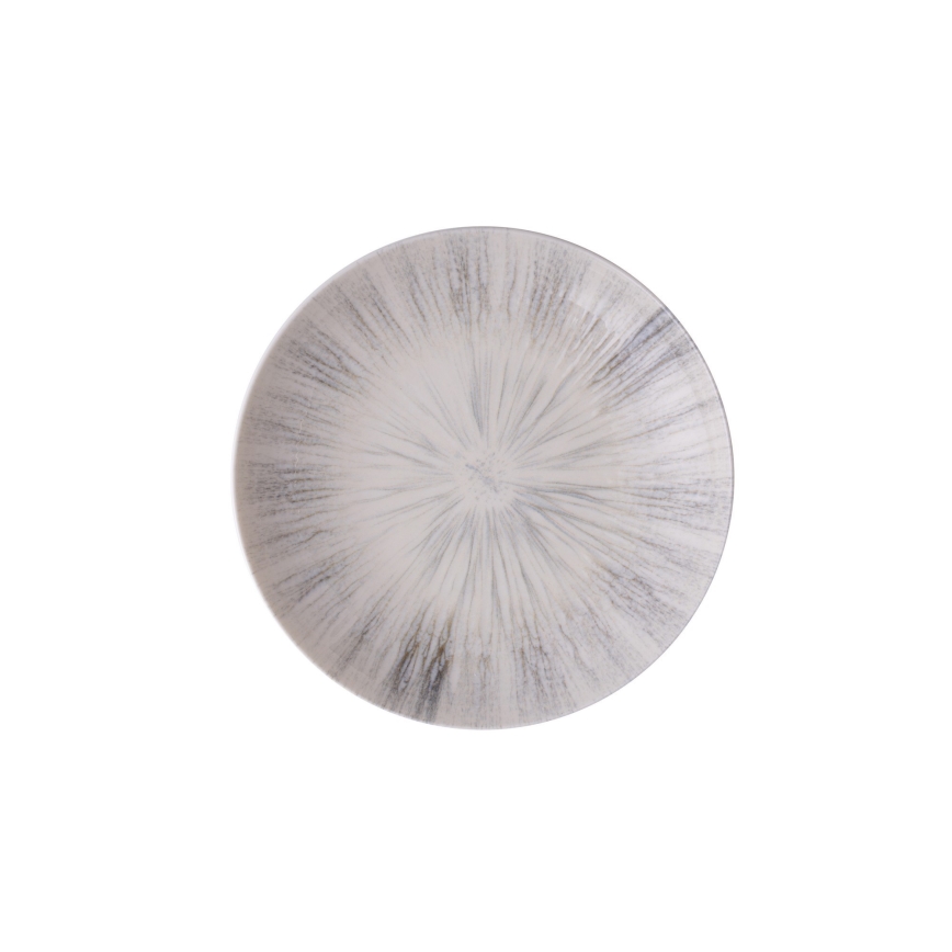 Zestaw obiadowy 24 szt. szary/porcelana