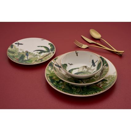 Zestaw obiadowy 24 szt. wielobarwny/ceramika