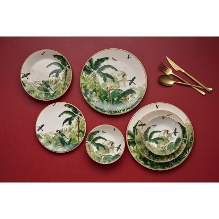 Zestaw obiadowy 24 szt. wielobarwny/ceramika