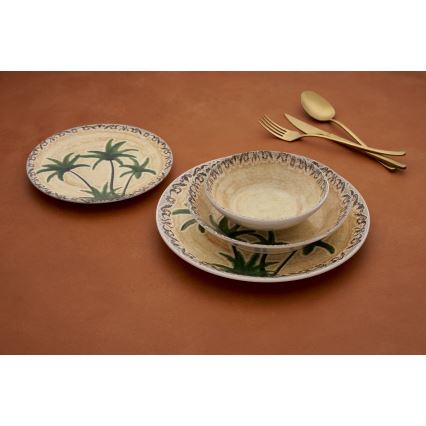 Zestaw obiadowy 24 szt. wielobarwny/ceramika