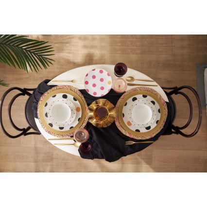 Zestaw obiadowy 24 szt. wielobarwny/porcelana