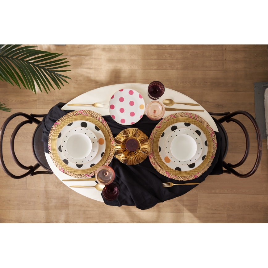 Zestaw obiadowy 24 szt. wielobarwny/porcelana