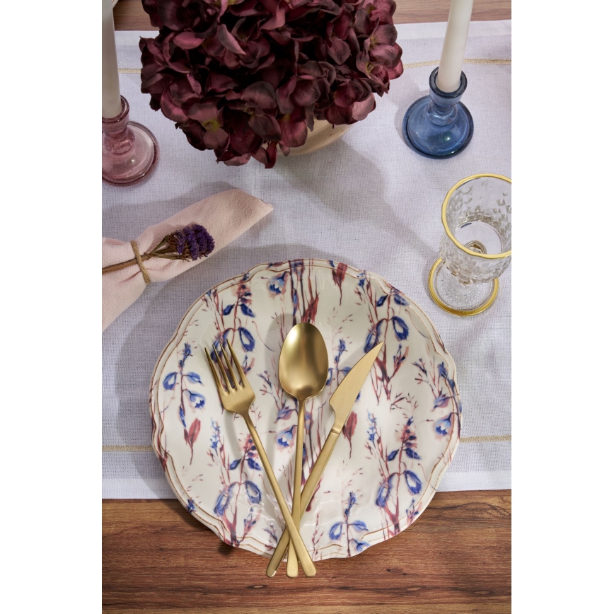 Zestaw obiadowy 24 szt. wielobarwny/porcelana