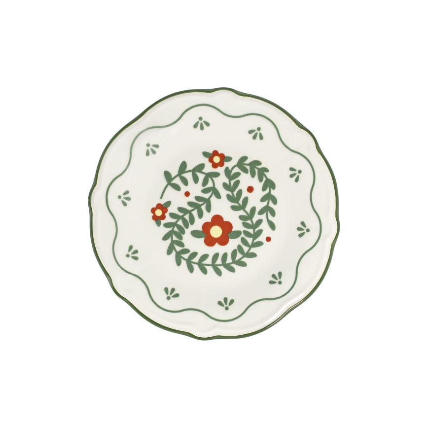 Zestaw obiadowy 24 szt. wielobarwny/porcelana