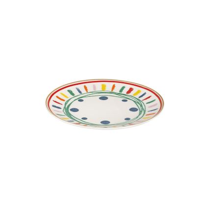 Zestaw obiadowy 24 szt. wielobarwny/porcelana