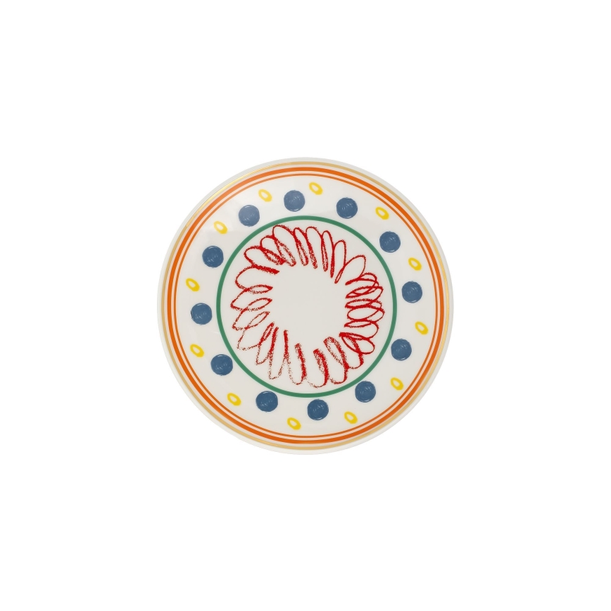 Zestaw obiadowy 24 szt. wielobarwny/porcelana