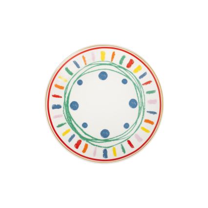 Zestaw obiadowy 24 szt. wielobarwny/porcelana
