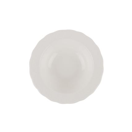 Zestaw obiadowy 24‑częściowy, biały, porcelana