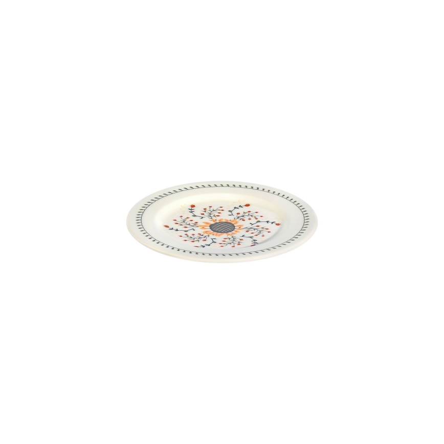 Zestaw obiadowy 24‑częściowy, wielobarwny, porcelana