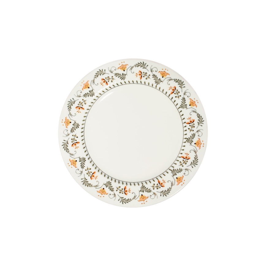 Zestaw obiadowy 24‑częściowy, wielobarwny, porcelana