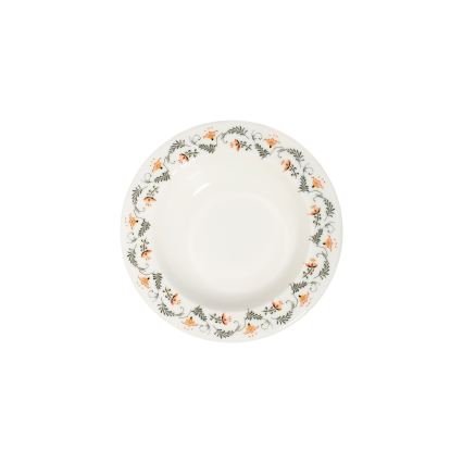 Zestaw obiadowy 24‑częściowy, wielobarwny, porcelana
