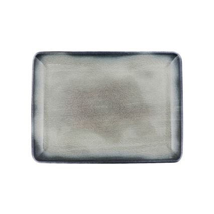 Zestaw obiadowy 26 elementów — niebieski/brązowy, porcelana