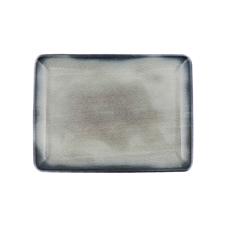 Zestaw obiadowy 26 elementów — niebieski/brązowy, porcelana