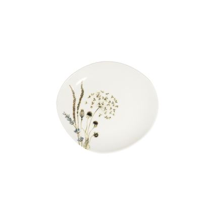 Zestaw obiadowy 27-częściowy, biały/brązowy, porcelana