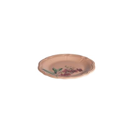 Zestaw obiadowy 27 szt. różowy/biały/porcelana