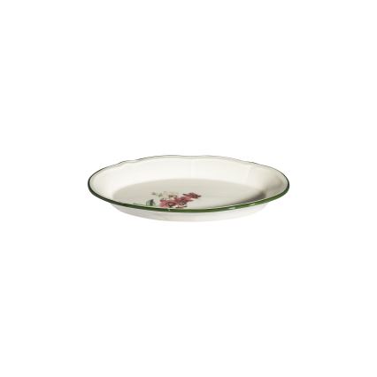 Zestaw obiadowy 27 szt. różowy/biały/porcelana