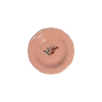 Zestaw obiadowy 27 szt. różowy/biały/porcelana