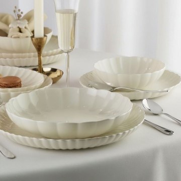 Zestaw obiadowy 52 szt. biały/porcelana