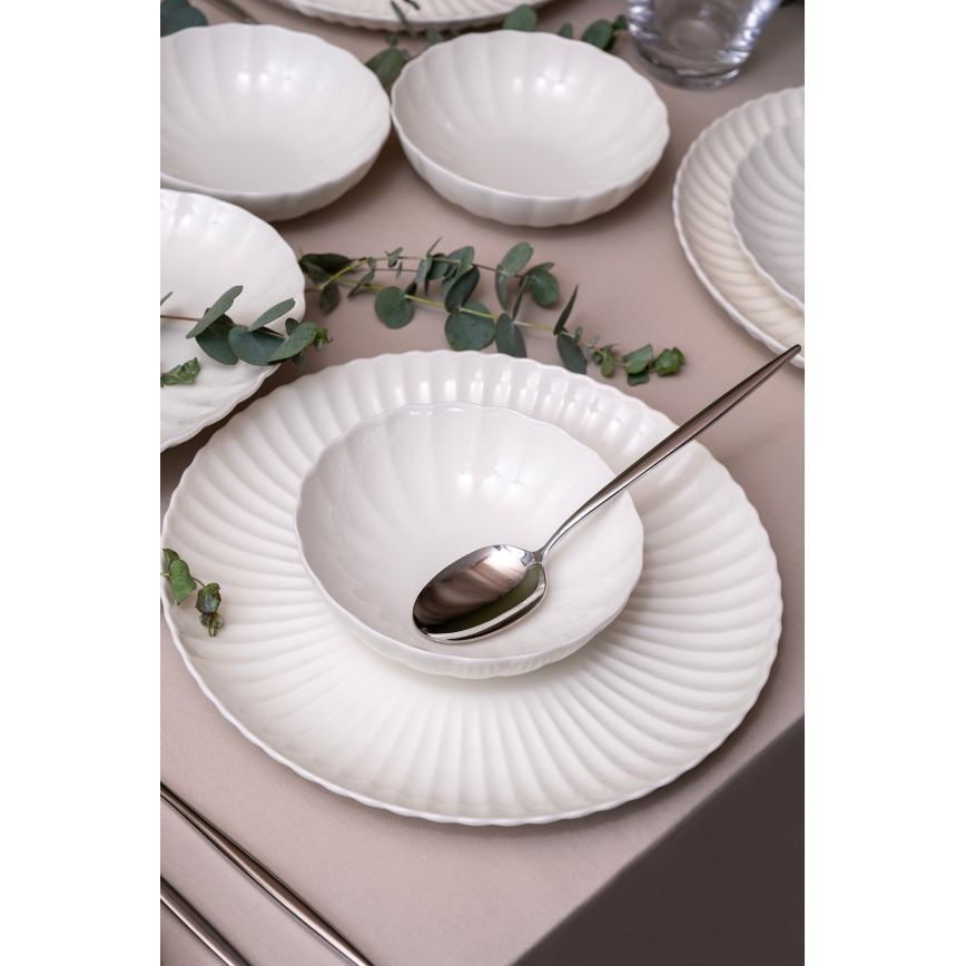 Zestaw obiadowy 52 szt. biały/porcelana