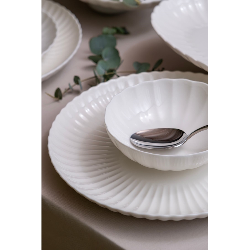 Zestaw obiadowy 52 szt. biały/porcelana