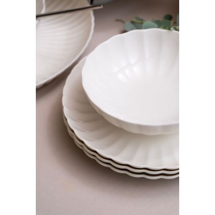 Zestaw obiadowy 52 szt. biały/porcelana