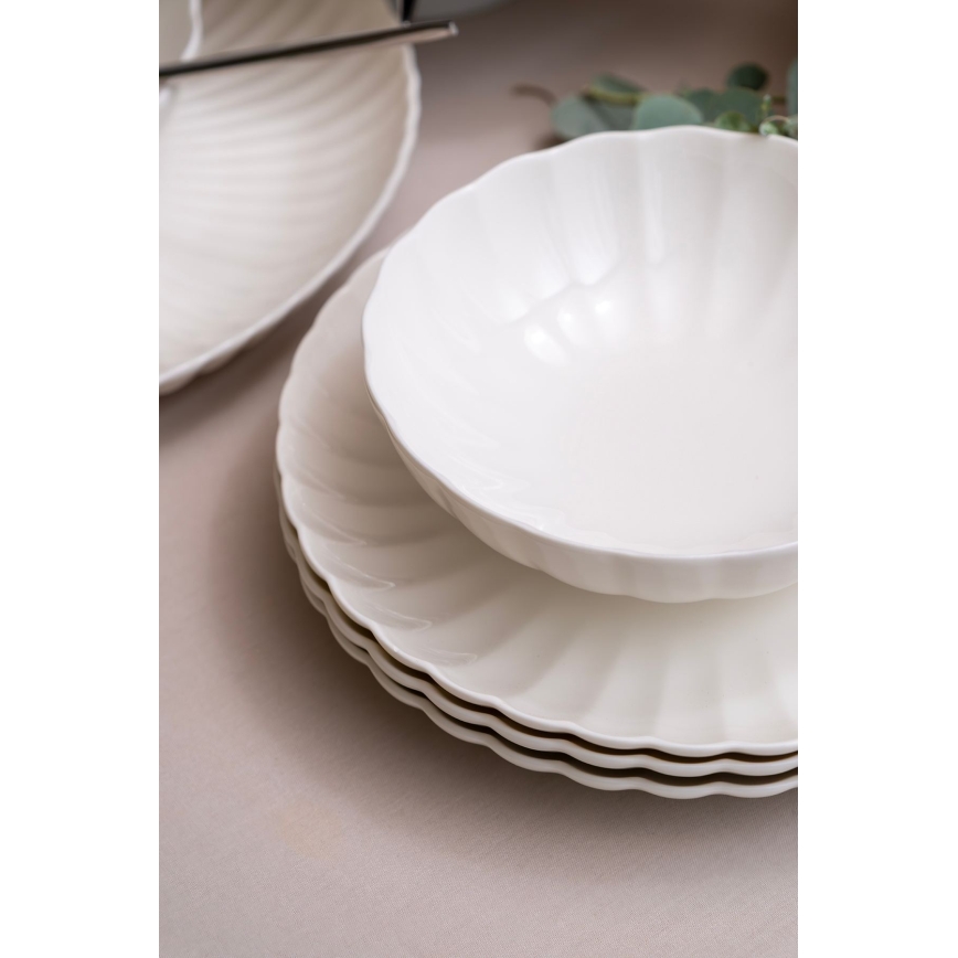 Zestaw obiadowy 52 szt. biały/porcelana