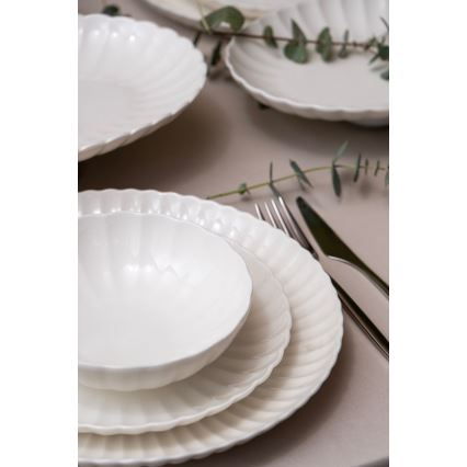 Zestaw obiadowy 52 szt. biały/porcelana