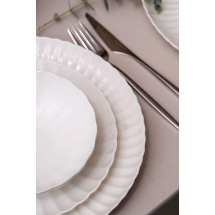 Zestaw obiadowy 52 szt. biały/porcelana