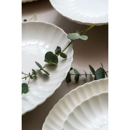 Zestaw obiadowy 52 szt. biały/porcelana