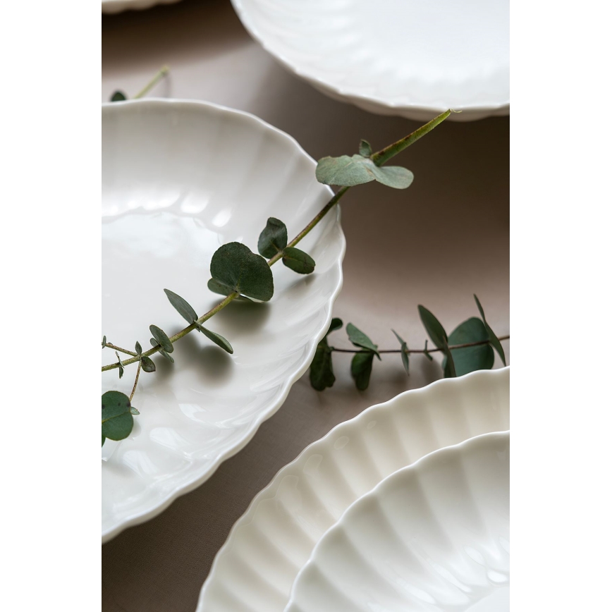 Zestaw obiadowy 52 szt. biały/porcelana