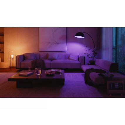 Zestaw podstawowy Philips Hue WHITE AND COLOR AMBIANCE 3×E27/8,1 W 1000–20000 K + mostek Hue i przycisk ściemniający