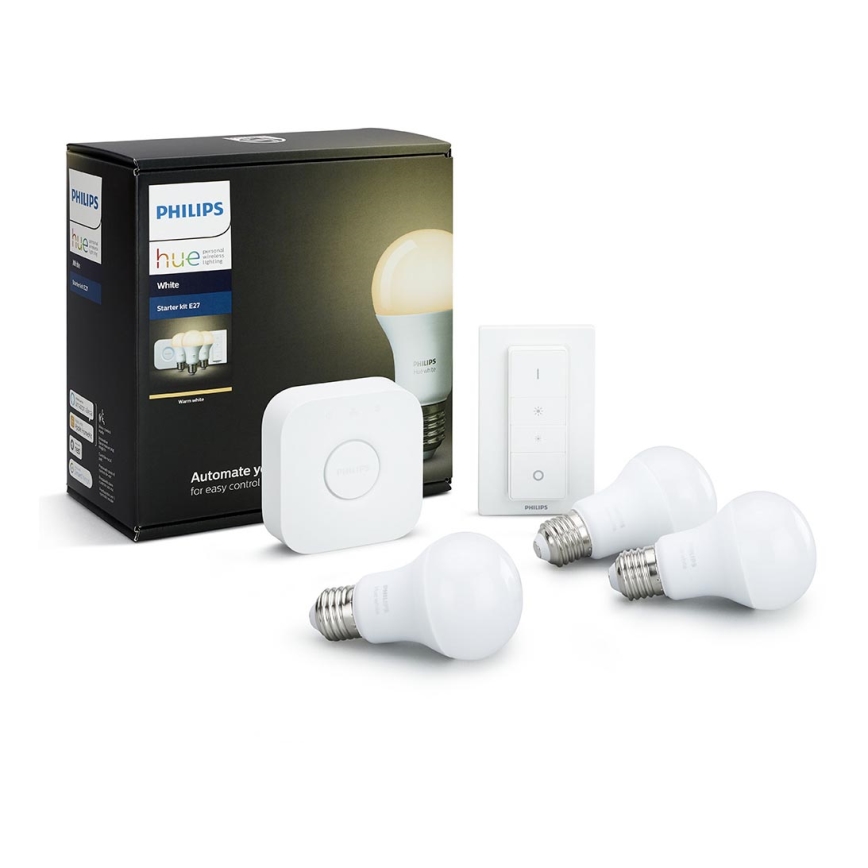 Zestaw podstawowy Philips Hue WHITE 3xE27/9W/230V