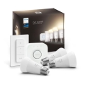 Zestaw podstawowy Philips Hue WHITE 3×E27/9,5W 2700K + urządzenie połączeniowe