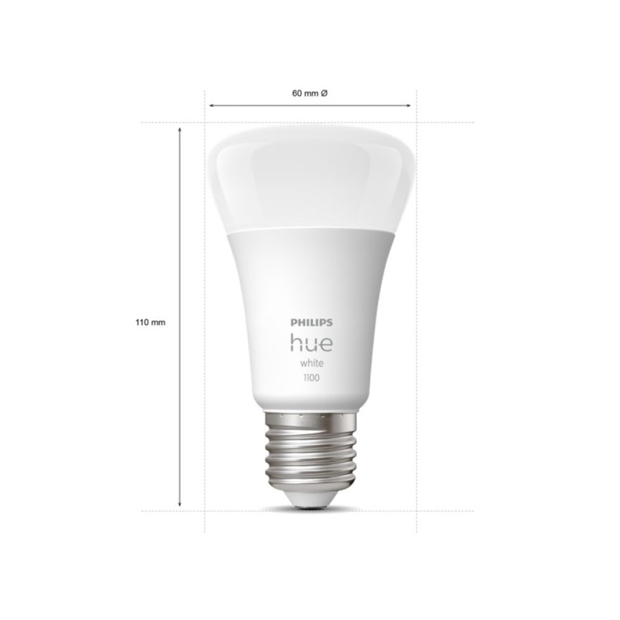 Zestaw podstawowy Philips Hue WHITE 3×E27/9,5W 2700K + urządzenie połączeniowe