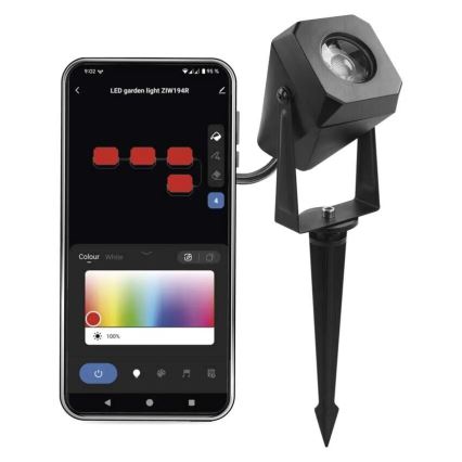 LED RGBIC Ściemnialna lampa zewnętrzna GoSmart - rozszerzenie LED/1,5W/230V 3000-6500K IP65 Wi-Fi Tuya