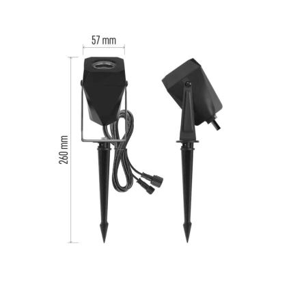 LED RGBIC Ściemnialna lampa zewnętrzna GoSmart - rozszerzenie LED/1,5W/230V 3000-6500K IP65 Wi-Fi Tuya