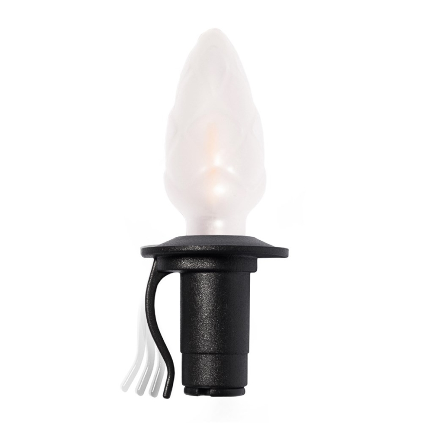Zestaw rozszerzający LED do użytku zewnętrznego CONE FILAMENT 20×E10, 14 m, kolorowe/ciepła biel, IP44, Wyprodukowano w Czechach