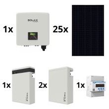 Zestaw sol.: SOLAX Power - 10kWp RISEN Full Black + 10kW inwerter SOLAX 3f + akumulator 17,4 kWh