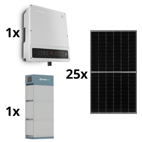 Zestaw solarny GOODWE-10kWp JINKO+10kW GOODWE godz. konwerter 3p+10,65 kWh bat. PYLONTECH H2