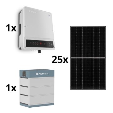 Zestaw solarny GOODWE - 10kWp JINKO + 10kW GOODWE Konwerter hybrydowy 3f +10,65kWh akumulator PYLONTECH