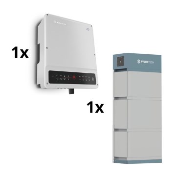 Zestaw solarny GOODWE-8kW Przetwornica hybrydowa GOODWE 3p+10,65 kWh akumulator PYLONTECH H2