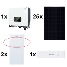 Zestaw solarny SOFAR Solar-10kWp RISEN Full Black +10kW SOFAR inwerter hybrydowy 3f+10,24 kWh bateria