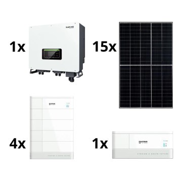 Zestaw solarny SOFAR Solar - 6kWp RISEN + inwerter hybrydowy 3f + bateria10,24 kWh
