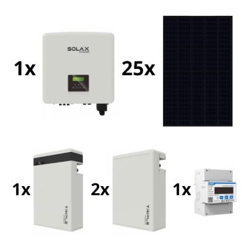 Zestaw solarny: SOLAX Power - 10kWp RISEN Full Black + falownik SOLAX 10kW 3-fazowy + bateria 17,4 kWh V2