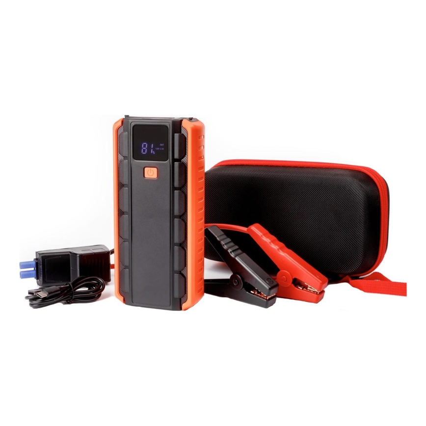 Zestaw startowy do samochodu 1000A z power bankiem 12000 mAh PD 10W i LED latarką